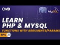 Functions With Arguments/Parameters | PHP for beginners | Learn PHP | PHP Programming | Learn PHP