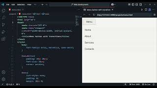 Menu Button Animation | HTML, CSS, JS
