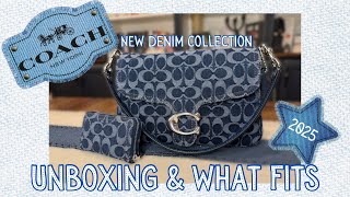 Coach Denim Soft Tabby | Unboxing \u0026 What’s in My Bag