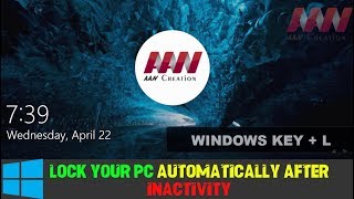 How to Lock Your PC Automatically After Inactivity on Windows 10