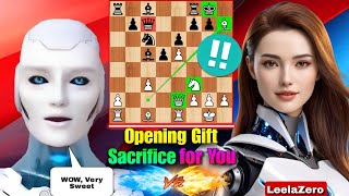 World's Best AI Sacrificed Her Bishop In The Opening Against Stockfish 16.1 In Chess | Chess Game