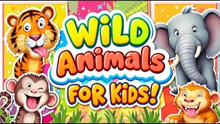 🐾 Fun Animals for Kids! Learn About Wild Animals🐒🐄 | Giggle \u0026 Learn #nurseryrhymes