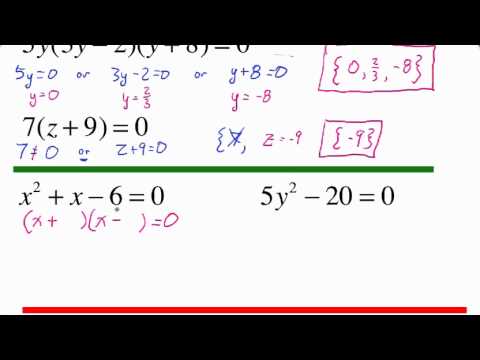 Solve Polynomial Equation By Factoring - YouTube