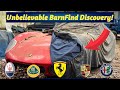 Unbelievable BarnFind Discovery! Porsche, Lotus, Rolls Royce, Maserati & Ferrari all In One Place!