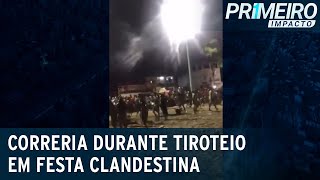 Tiroteio durante festa clandestina em Salvador gera correria e pânico | Primeiro Impacto (04/11/20)