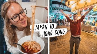 First Time Traveling to HONG KONG! - Goodbye Japan! 🇯🇵😭(Hiroshima to Hong Kong via HK Express)