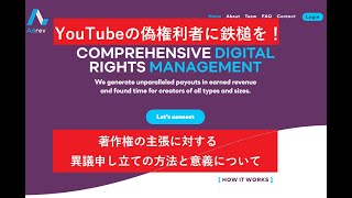 【YouTubeの偽権利者に鉄槌を！】著作権の主張に対する異議申し立ての方法と意義について【今回はAdRev for Rights Holder】