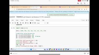 Quartiles python