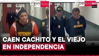 PNP capturó a dos sujetos acusados de extorsión en Independencia