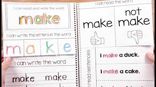 Sight Word Interactive Notebook