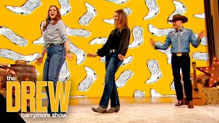 Drew Does Line Dancing: Drew and Ross Mathews Learn How to Line Dance