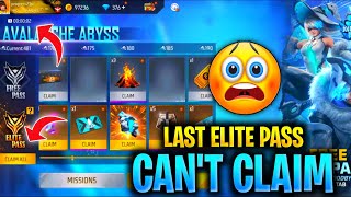 Last Elite Pass Can't Claim 😭 | New Year Special Booyah Pass 🤑 #shorts #short
