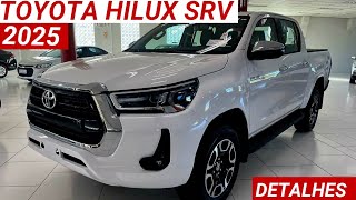 Nova Toyota Hilux SRV 2025 chega + completa e tecnológica por R$302.500! Muita Robustez e confiança!