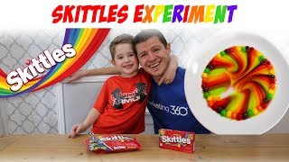 Skittles Experiment - Kids science experiment with Skittles - Skittles Rainbow STEM Activity