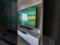 centro de entretenimiento para tv o mueble moderno para tv color ceniza y blanco