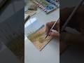 Beach view watercolor landscape #watercolorpainting #watercolorlandscape #watercolor #tutorial