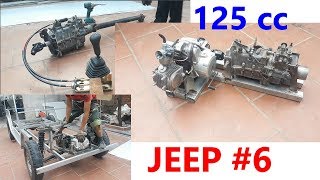Jeep homemade #6: Gearbox strong car and 125 cc petrol engine
