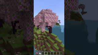 How To Grow A Cherry Blossom Tree in Minecraft | #shorts