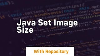 java set image size