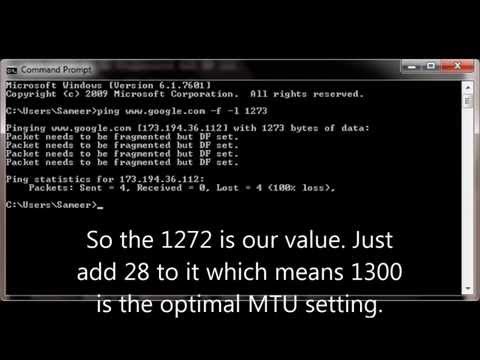 How to Determine optimal MTU setting for router How to Determine optimal MTU setting for router