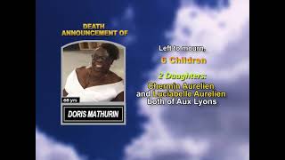 Doris Mathurin ~ Medium Obituary-