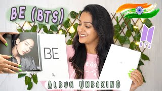 India (BTS) BE Deluxe Album Unboxing First Impressions | photobook tore 💔 Meghna Verghese