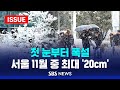 첫 눈부터 폭설 .. 서울은 역대 11월 최대인 '20cm' - 전국 폭설 피해 현장 모음 (이슈라이브) / SBS