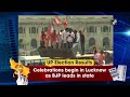 UP Election Results: Celebrations begin in Lucknow as BJP leads in state