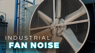 Massive Industrial Cooling Fan in Action | 4K Close-Up and ASMR Sound Experience -Big fan spinning