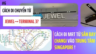 Cách di chuyển từ Jewel sang Terminal 3 | Cách đi MRT từ Changi vào trung tâm Singapore