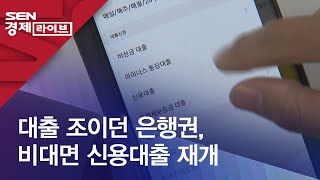 대출 조이던 은행권, 비대면 신용대출 재개