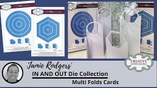 Jamie Rodgers - Top Tip - Creative Expressions' In And Out Die Collection - Multi Fold Card