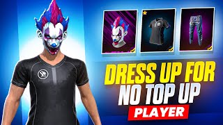 FREE FIRE NO TOP UP NEW DRESS COMBINATION || BEST DRESS UP || MAD HYPER GAMING 🔥