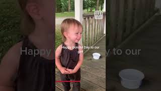 Little girl welcomes dad home on her adoption day