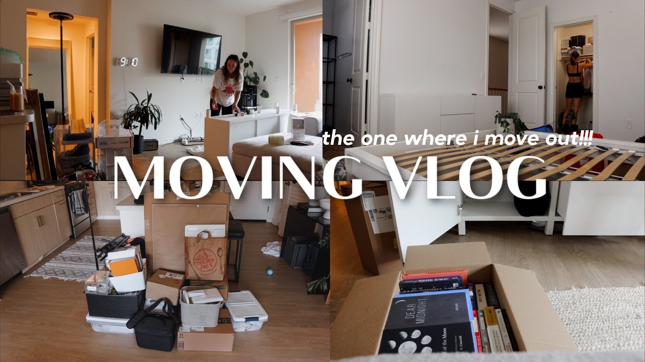 Moving Vlog 1 Packing Up My Apartment And Moving Into My New Place