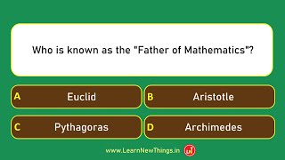 Mathematics Quiz Part 3/25 | 12 Questions | Quiz by Learn New Things | Maths Quiz