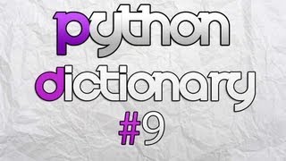 Python 3.3.3 Dictionary Lesson.9