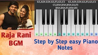 Raja Rani BGM Piano Notes | Raja Rani Piano Tutorial | Raja Rani BGM Keyboard Notes |Raja Rani BGM|