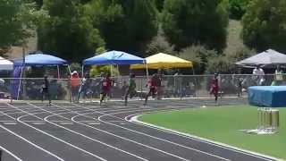 14yr SarQuane Ridgley 24.65s 200m Finals USATF Georgia 2015