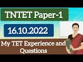 my tet experience and questions