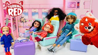 Disney Pixar Turning Red Mei Doll Packs for Vacation with Friends