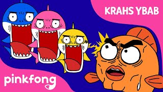 Krahs Ybab | Baby Shark Funny Version | @BabyShark | Pinkfong Songs for Family