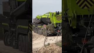 Another large crane in the world that does front and rear cutting is very heavy#foryou #viralvideo