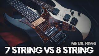 7 String vs 8 String - Metal Riffs - Ibanez Guitars