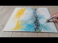 try to paint like zao wou ki abstract acrylic painting on canvas work 87