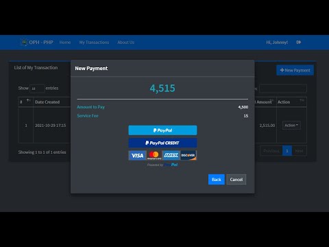 Centro de pagos en línea usando PHP y PayPal DEMO