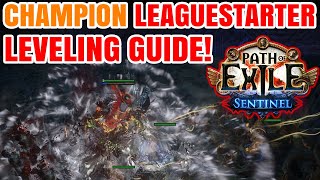 *OUTDATED* 3.18 LEAGUE STARTER Shattering Steel Champion Build Leveling Guide! Path of Exile POE