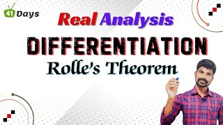 Real analysis || Differentiation || Rolles Theorem