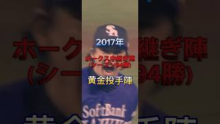 【2017】ホークス94勝に大きく貢献したリリーフ陣がヤバすぎた　#shorts #福岡ソフトバンクホークス #五十嵐亮太 #森唯斗#モイネロ#サファテ#岩嵜翔#嘉弥真新也 #キングオブクローザー