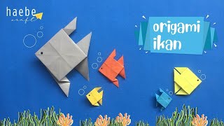 ikan origami mudah untuk anak-anak || origami hewan mudah || ikan origami mudah || kipas angin